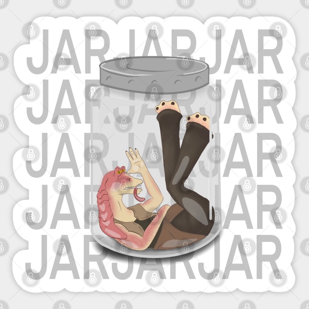 Jar Jar Jar Sticker by Reiss's Pieces